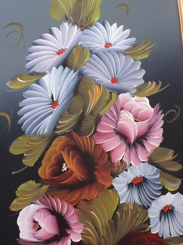 Quadro Floral Anos 70