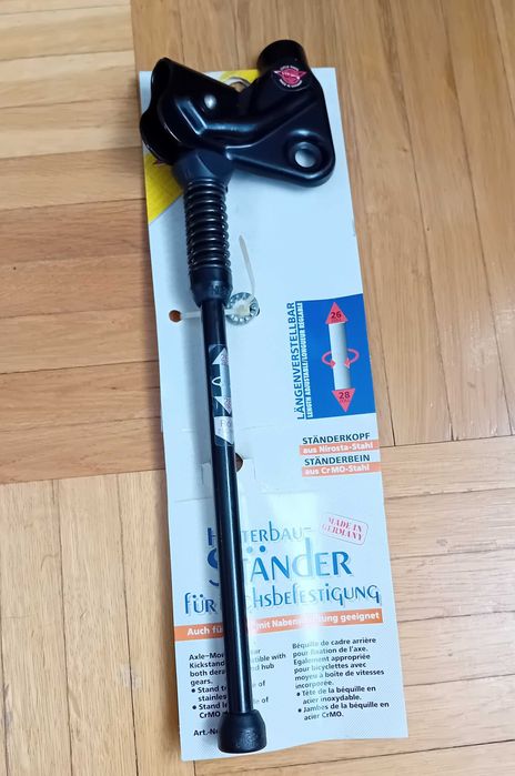 Stopka rowerowa firmy HEBIE  koło 26/28" regulowana /Made in Germany/