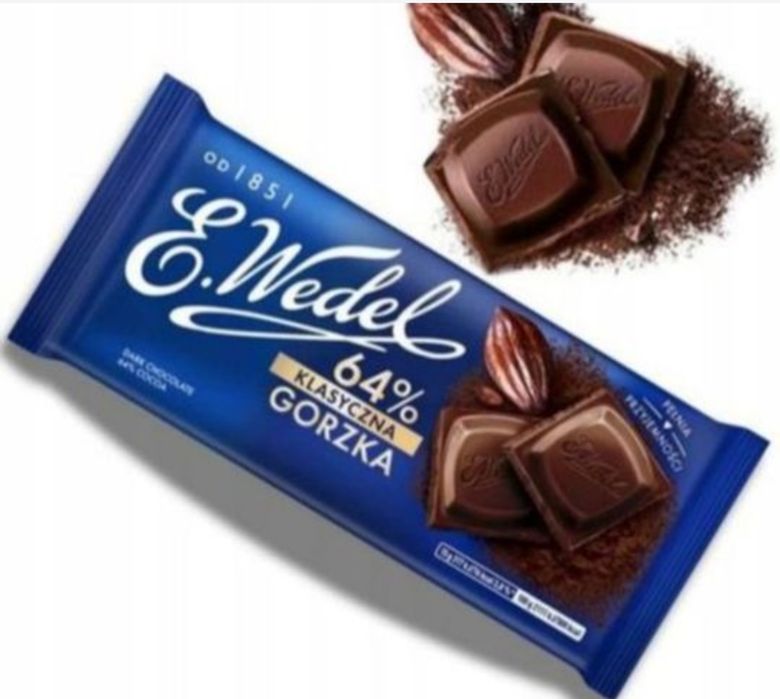 Zestaw czekolad Wedel 40 x gorzka 64%kakao