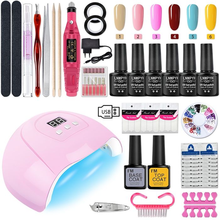Kit completo unhas de gel