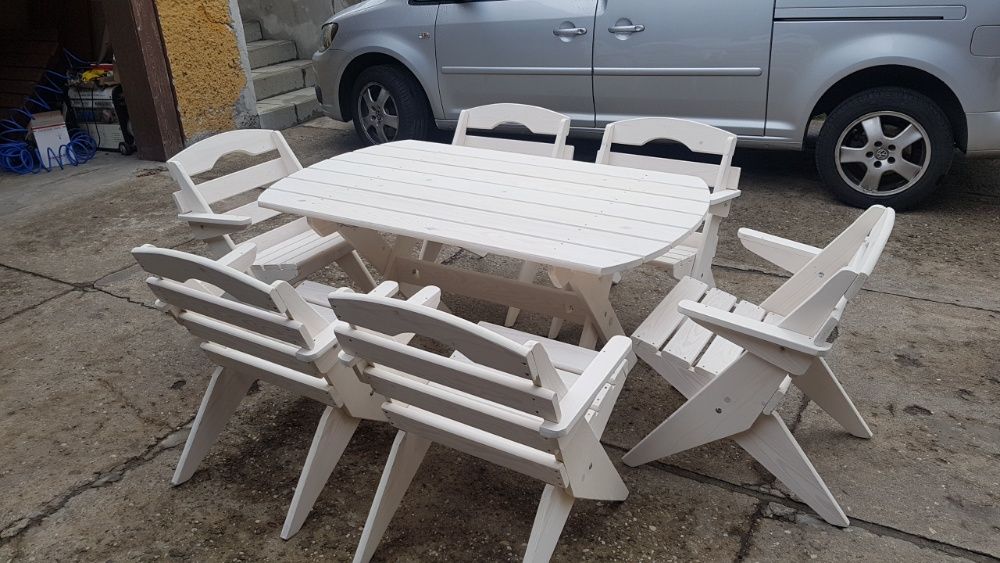 Meble ogrodowe drewniane składane .Super cena .Różne kolory.