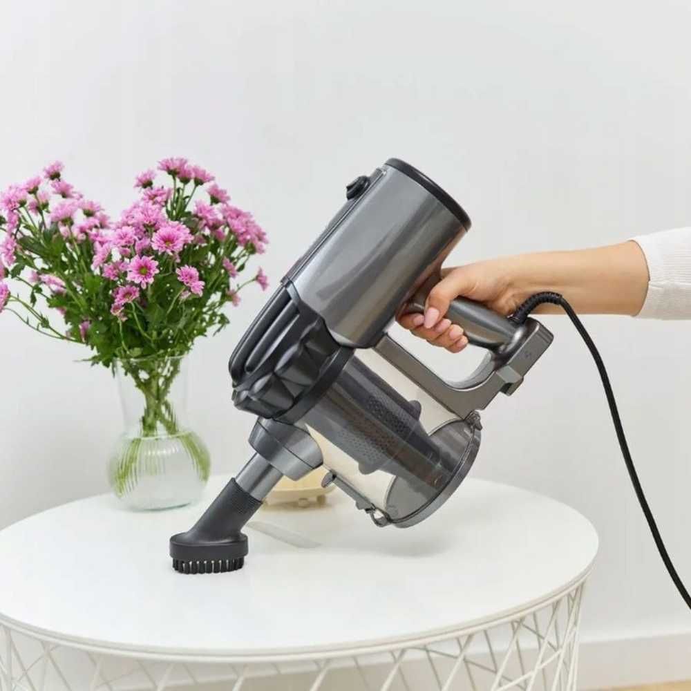 MOCNY Odkurzacz PIONOWY domowy ręczny 600W filtr + akcesoria ZESTAW