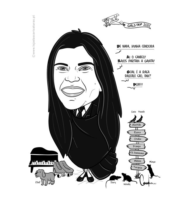 Caricatura de finalista