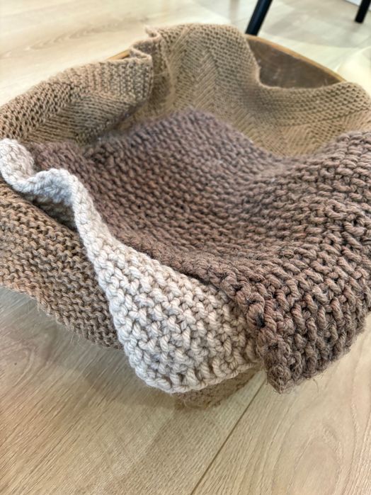 Zestaw 3 kocyków do sesji noworodkowych photo props