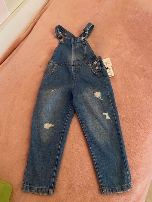 Новый! Джинсовый комбинезон, джинсы Zara р.116