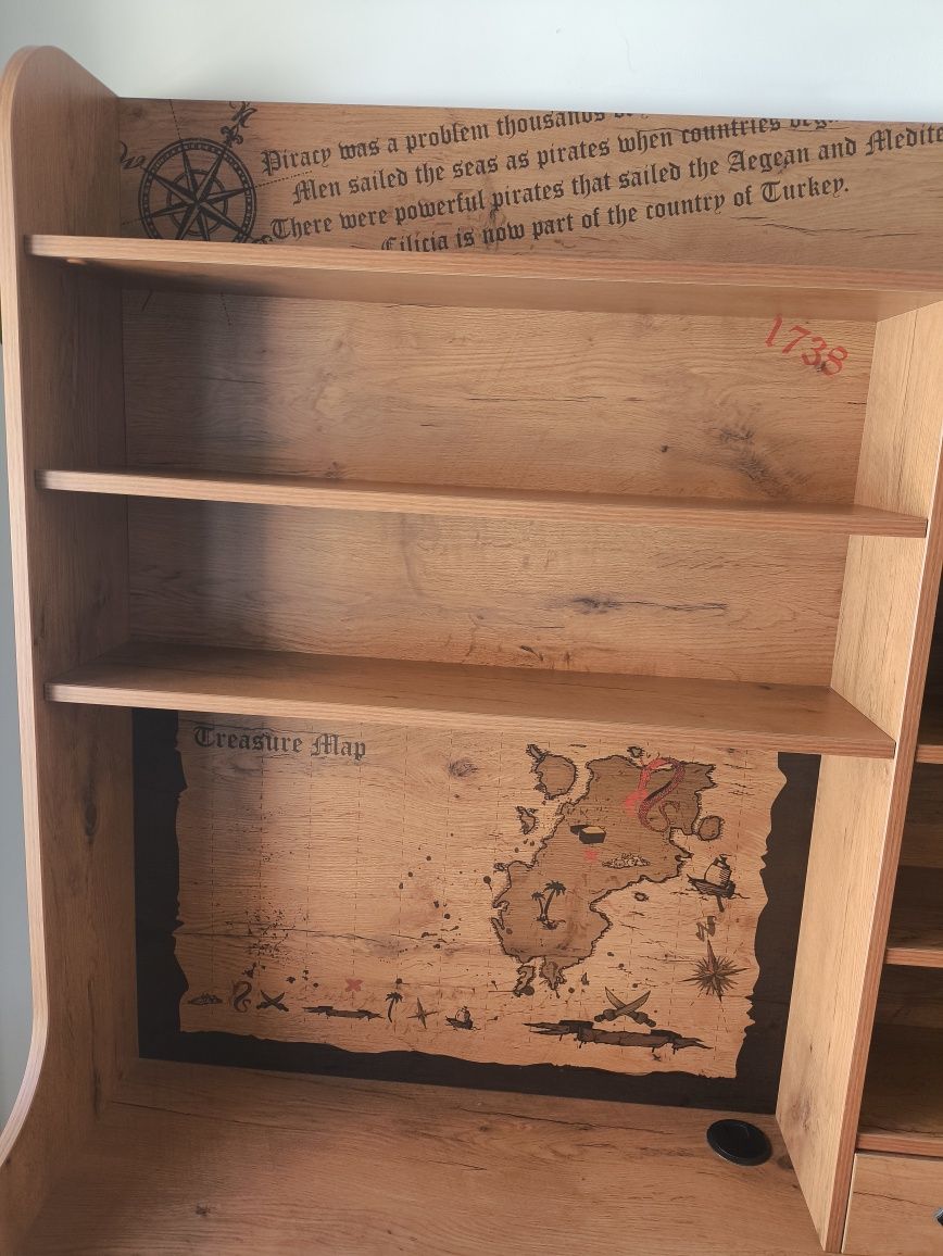 Secretária escrivaninha com biblioteca