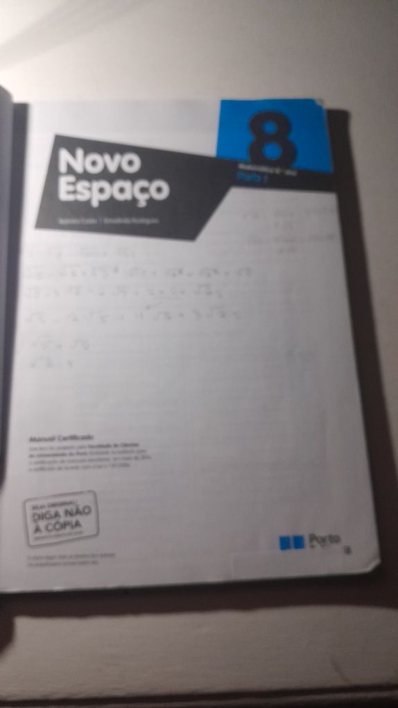 Novo Espaço  Matemática 8.° ano Parte 1