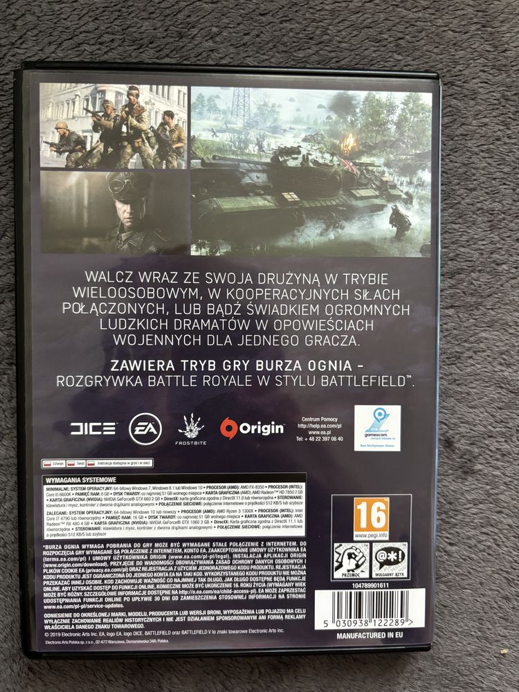 Gra na komputer/laptopa Battlefield V