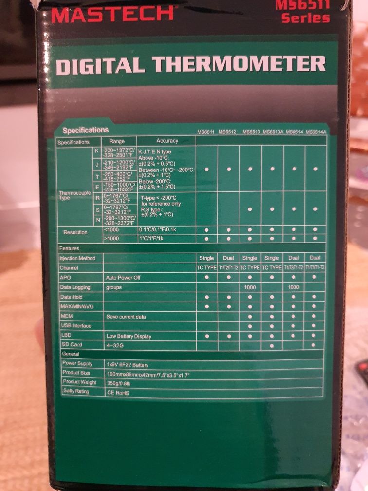 Termometro digital duas somdas de temperatura com ligação ao PC