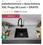Zlew Primagran Praga czarny 50