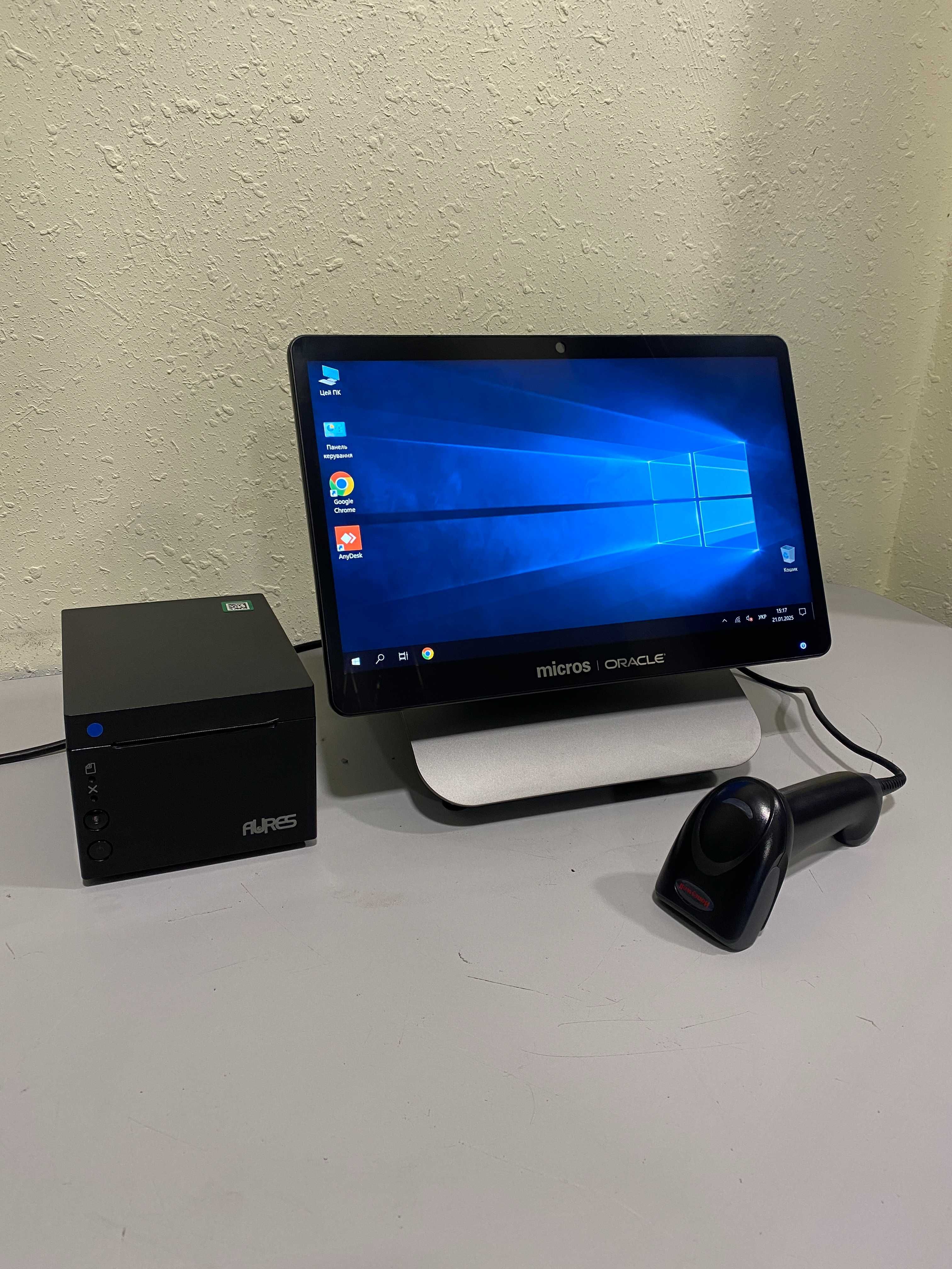 Сенсорний POS-термінал Micros 625x DDR4 8Gb SSD M.2 NVMe 128Gb Wi-Fi