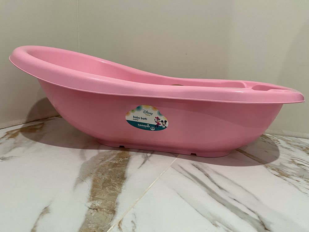 Дитяча ванночка Keeeper зі сливом Minnie Рожева 84 см