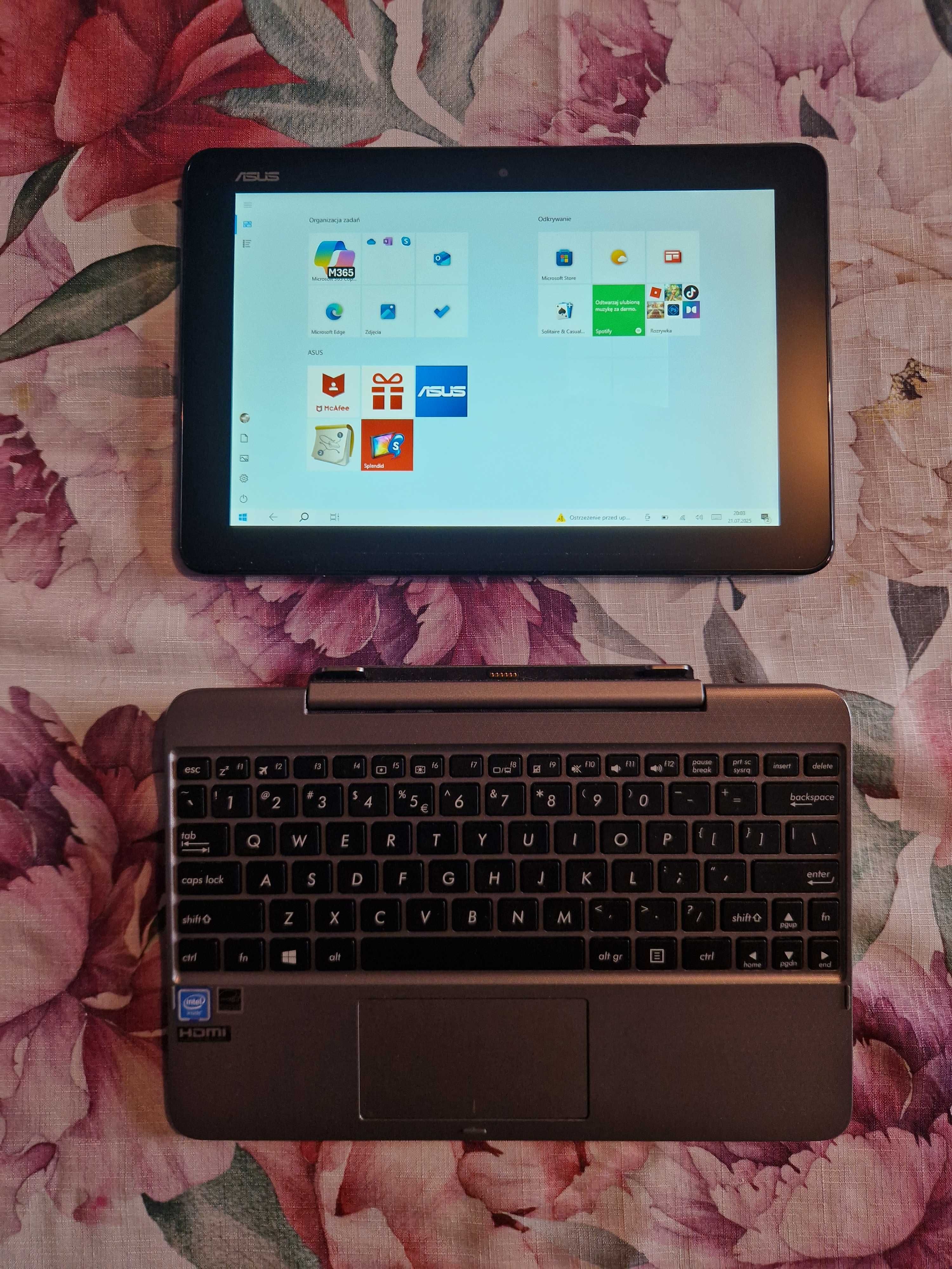 ASUS Transformer T101H – laptop 2w1 / tablet z klawiaturą