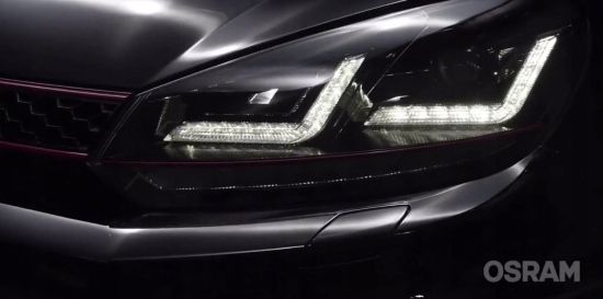 Reflektory lampy przód GOLF 6 VI halogen OSRAM LED Xenon GTI GT Black