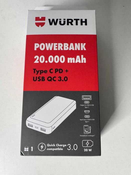 Würth Powerbank 20.000mAh