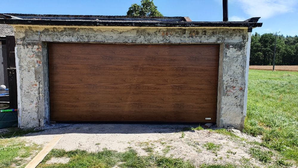 GROS Brama Segmentowa 5000x2250 Złoty dąb, Orzech, Winchester, WOODEC