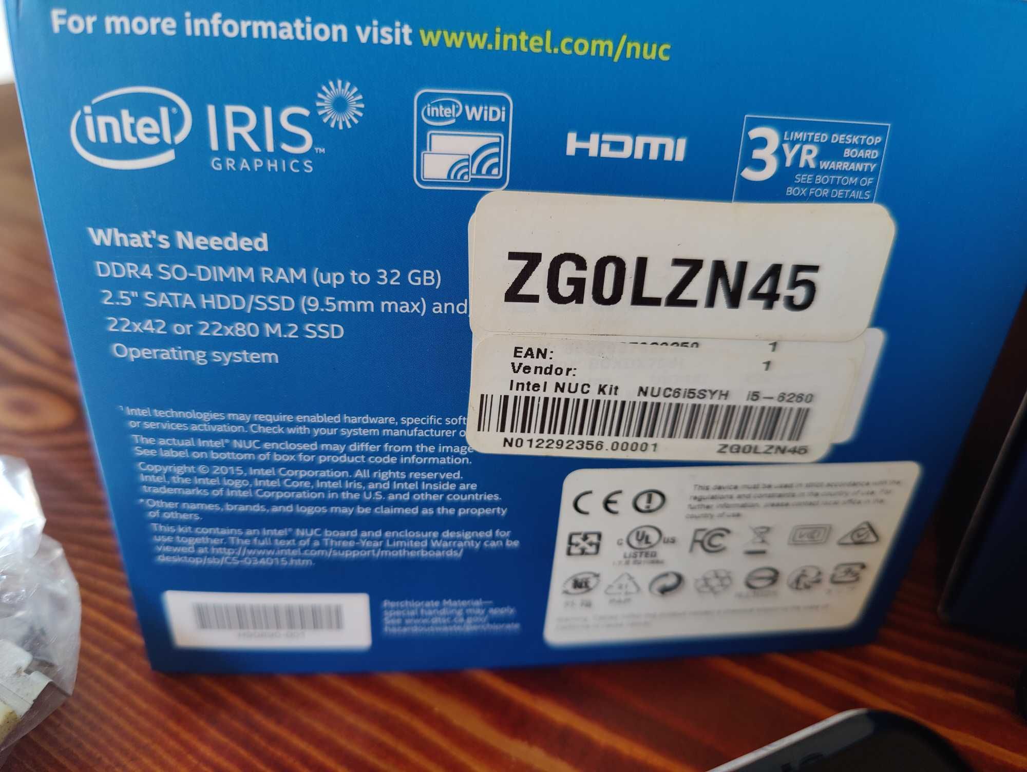 Intel NUC6 i5 completo