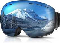 GONICVIN Blue3 Magnetyczne gogle narciarskie snowboardowe ochrona UV