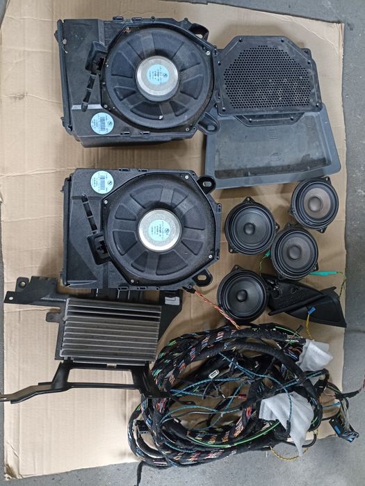Zestaw nagłośnienie wzmacniacz głośniki HiFi cic harman kardon BMW E92