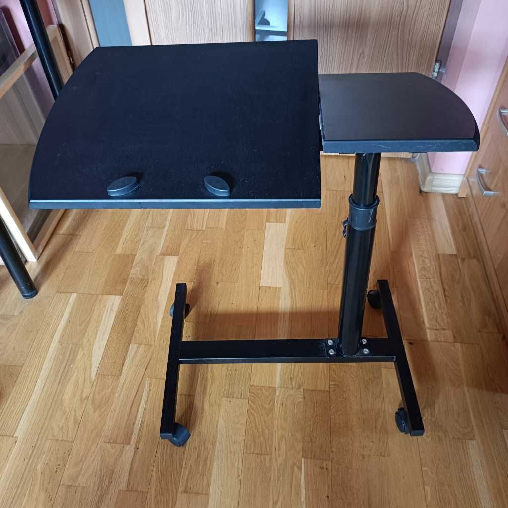 Stolik pod laptopa na kółkach regulowany biurko