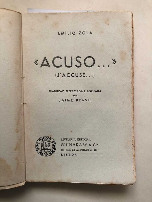 Acuso!… J’accuse… - Emile Zola