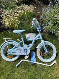 Rower / rowerek dziewczęcy błękitny niebieski 16 cali Mexller Village
