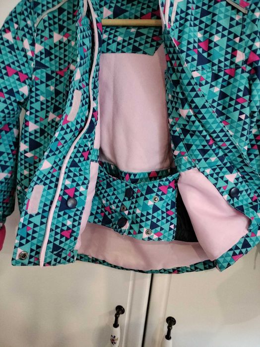 Kurtka narciarska zimowa dziewczęca r.110-116