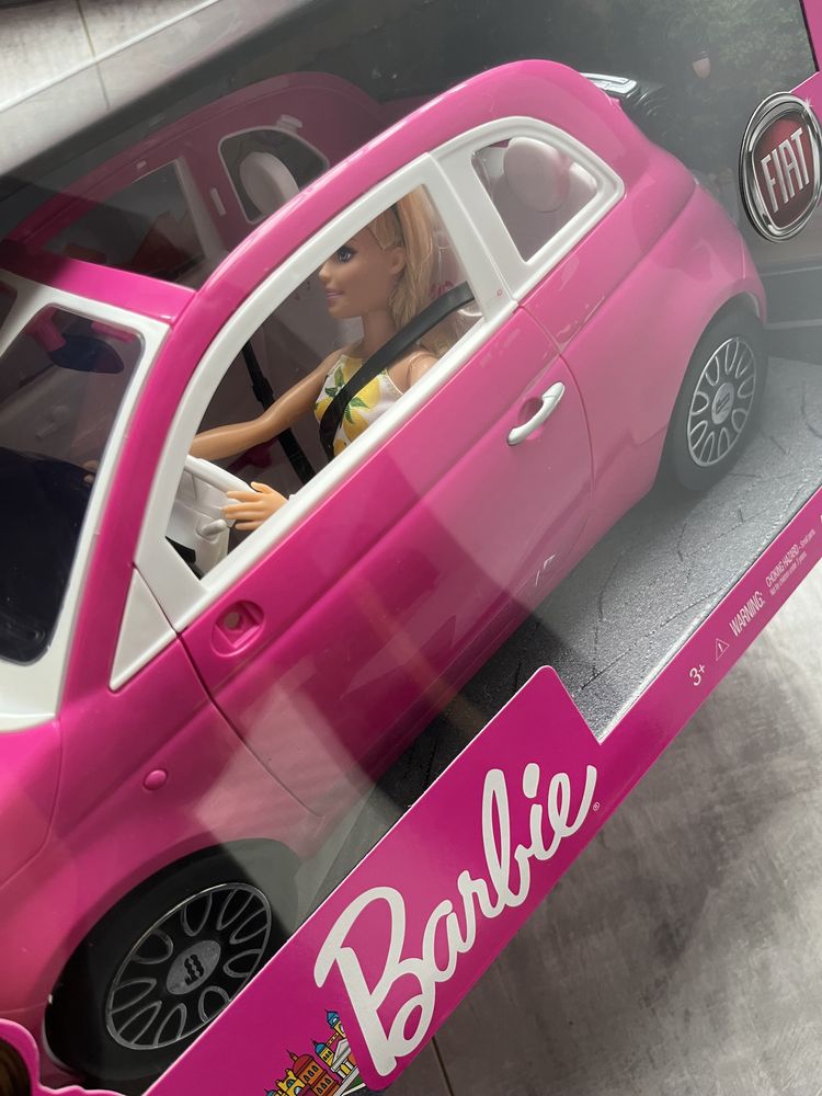 Kabriolet Barbie lalka Fiat 500