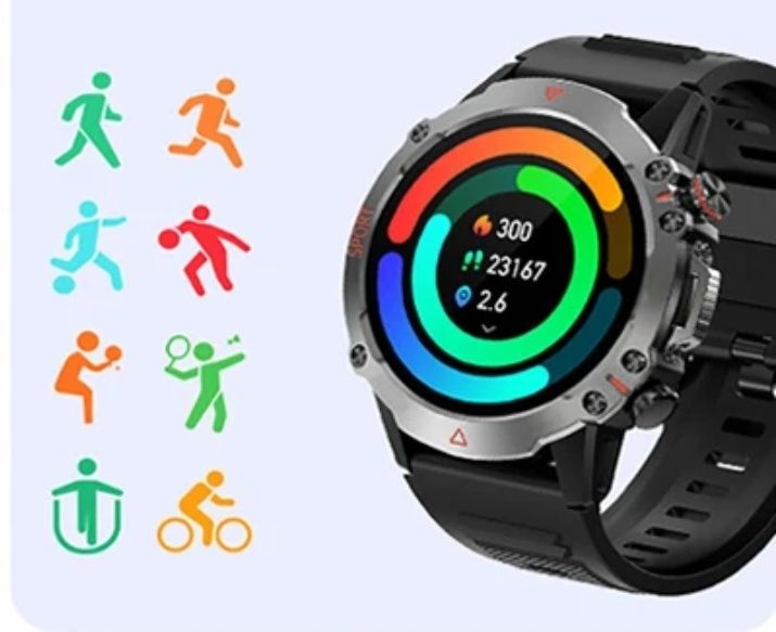 Zegarek Męski Smartwatch S 611 Czarny