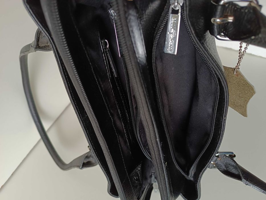 чорна шкіряна сумка Mulberry оригінал