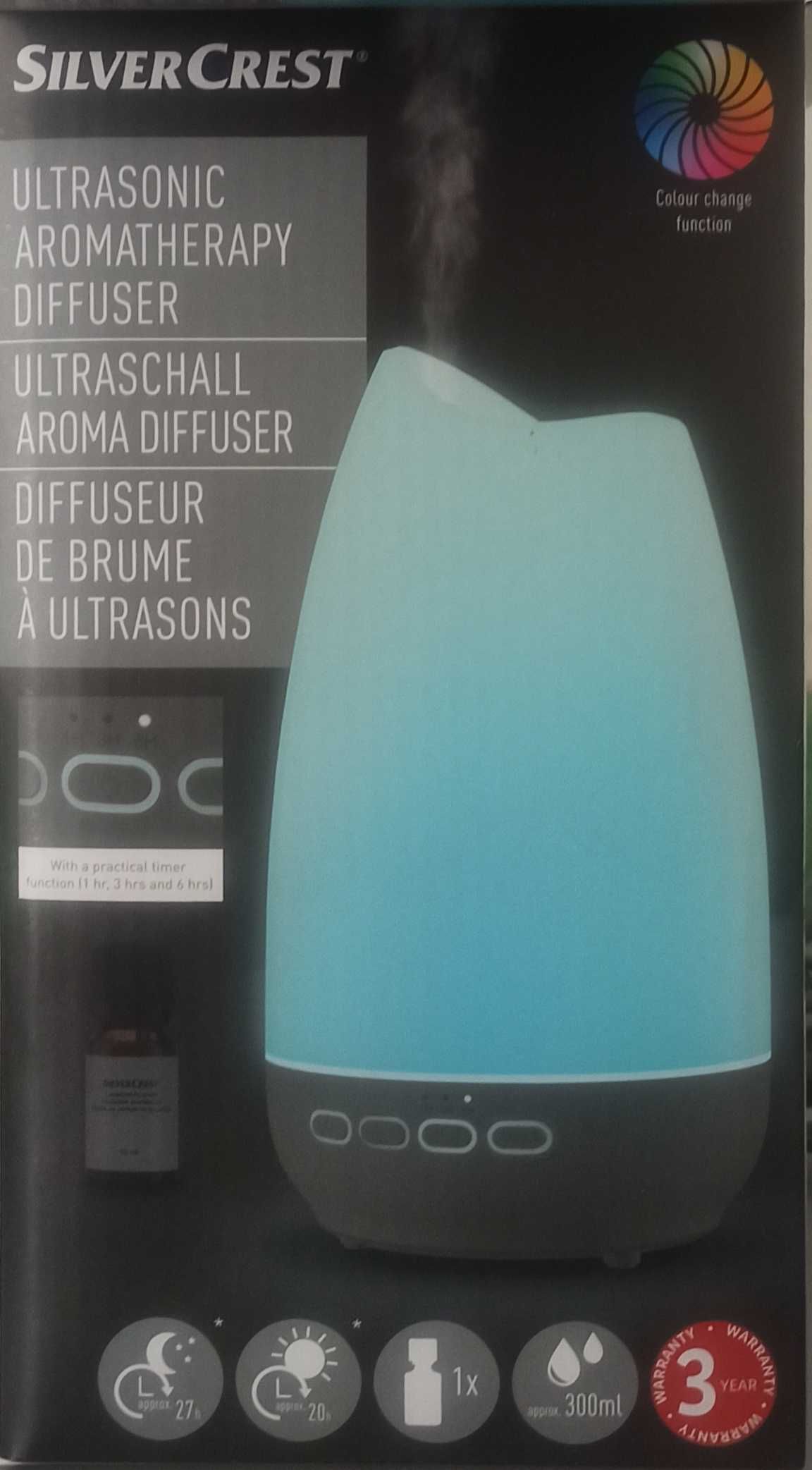 SILVERCREST® Ultradźwiękowy dyfuzor zapachowy, z funkcją zegara