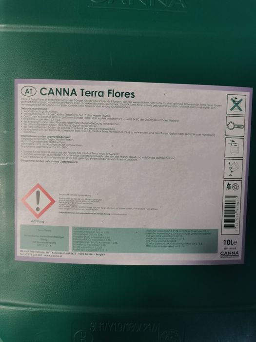 Nawóz Canna Terra Flores 10L - nawóz bazowy na kwitnienie