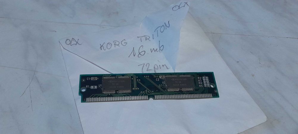 Pamięć ram 16mb 72pin simm korg triton sampler 1997 (Vintage OLO)