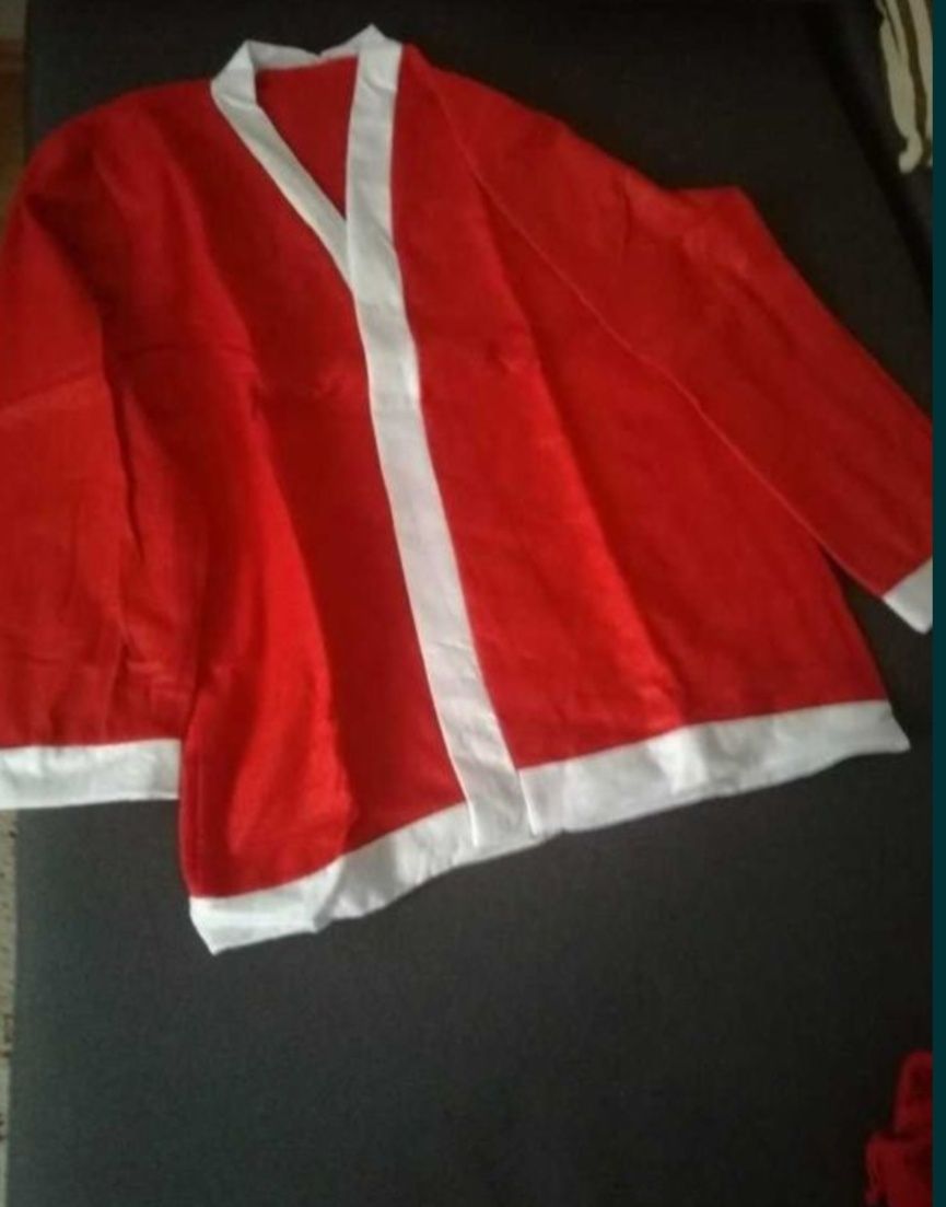 Strój Świętego Mikołaja ,rozmiar XXL ,nowy , pięcioczęściowy