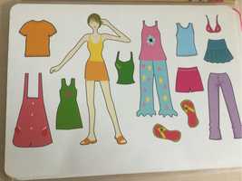 PRL szablon dla dzieci do rysowania mody