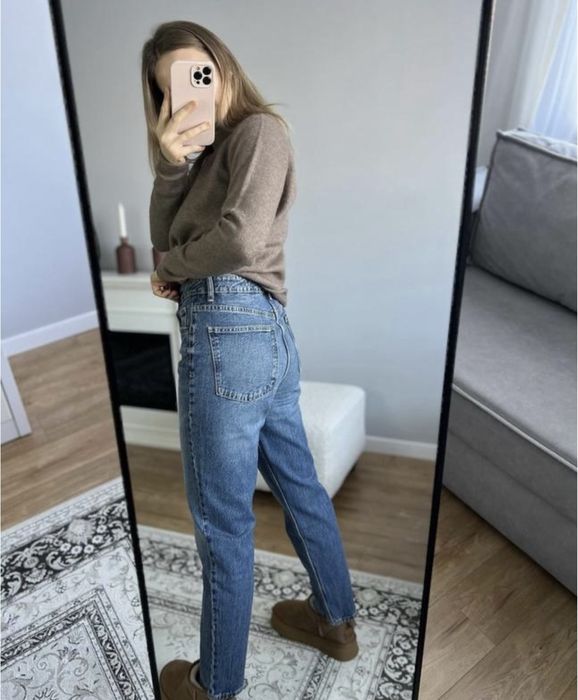 Джинси Zara Wide leg, штани, брюки MOM, Wide Leg