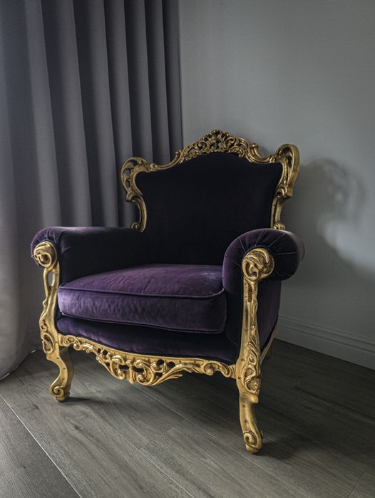Fotel barok vintage włoski marki Oscar