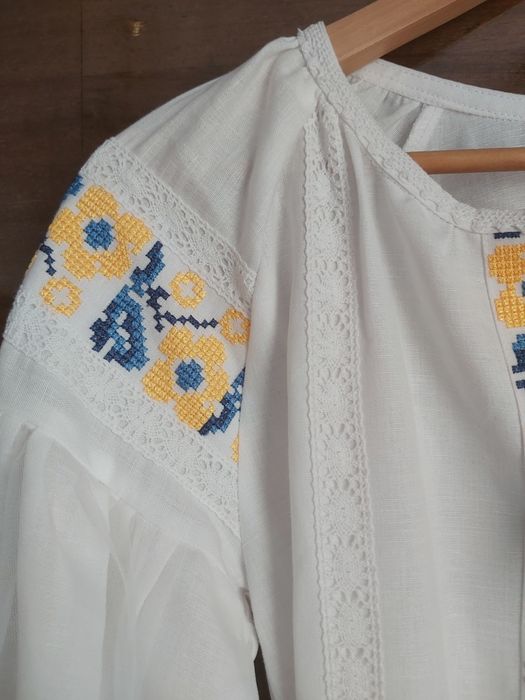 Сукня вишиванка довга з довгим рукавом р. с