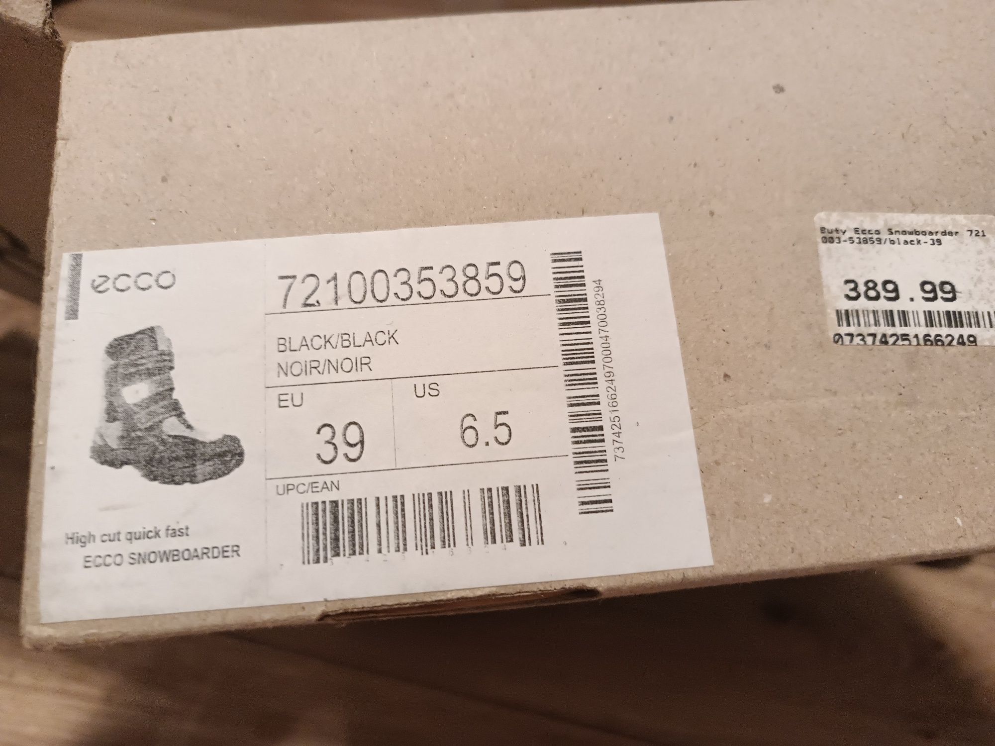 Ecco Snowboarder 39 buty zimowe śniegowce kozaki GORE-TEX snow
