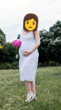 Білий сарафан для вагітної, 42-44