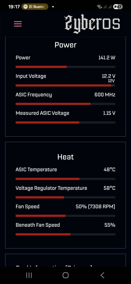 Minerador bitcoin Home miner bitcoin cripto Zyber 8G (premium heatsink