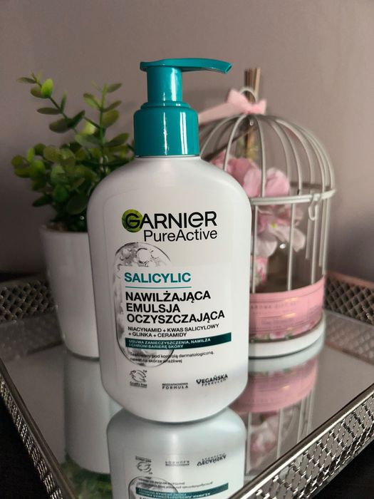 emulsja oczyszczająca żel do mycia twarzy Garnier salicyd nowy