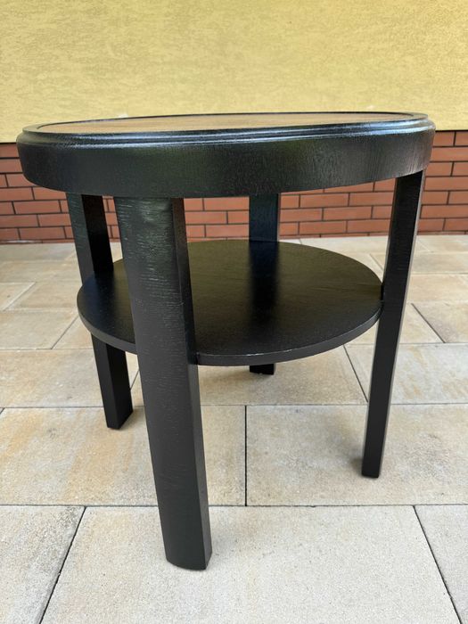 stolik kawowy mały intarsja stoliczek ława okrągły stół