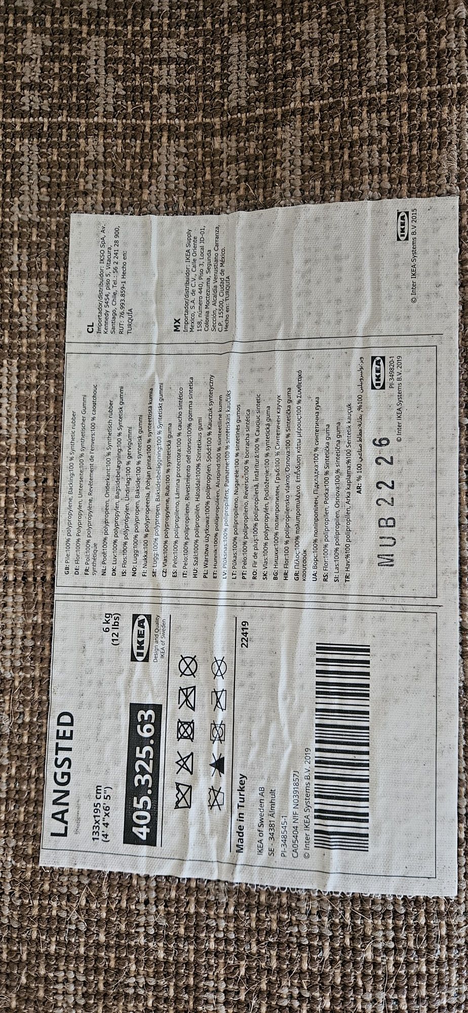 Carpete 133x195 como nova