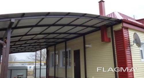 Навесы для автомобиля,ворота,заборы из профнастила.