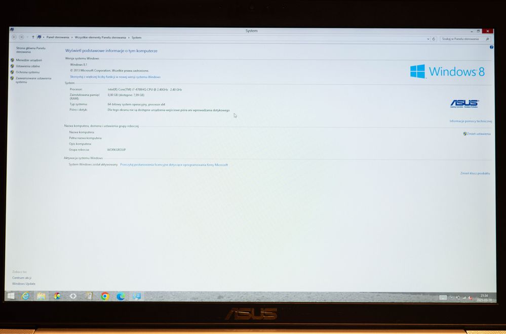 Laptop ASUS N750JK