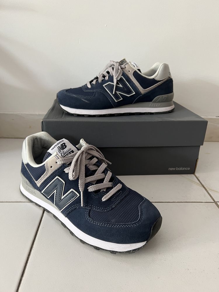 New Balance 574 - 42 - Azul - Como Novos