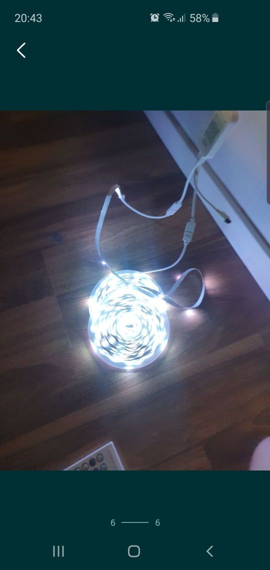 Taśma Led z pilotem kolor