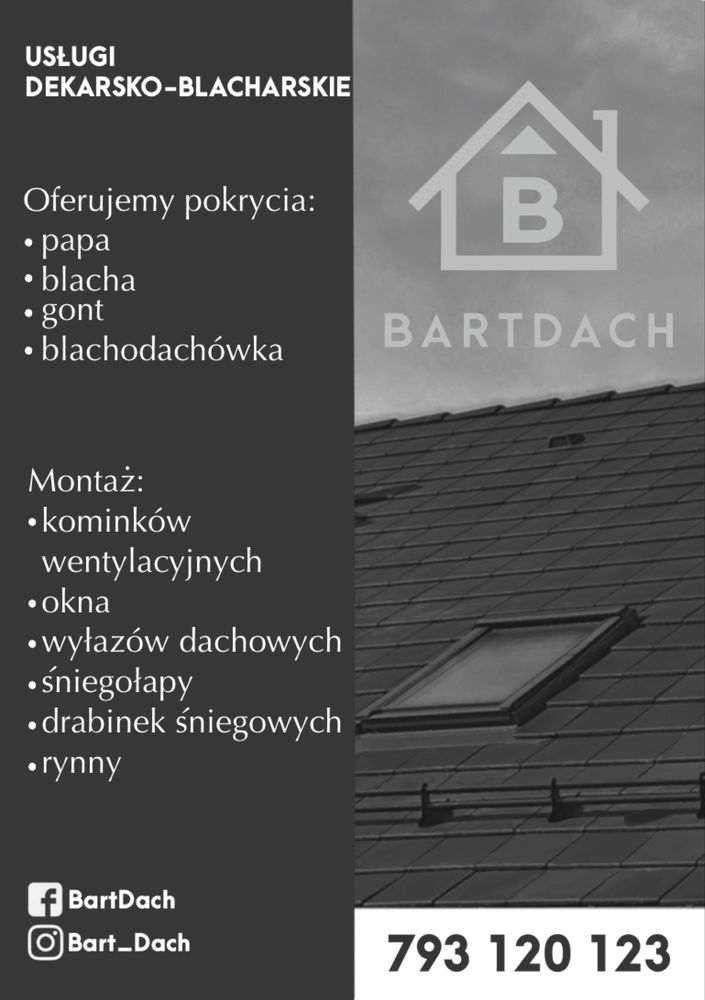 Usługi dekarskie, dekarz Częstochowa, Kłobuck, Blachownia i okolice
