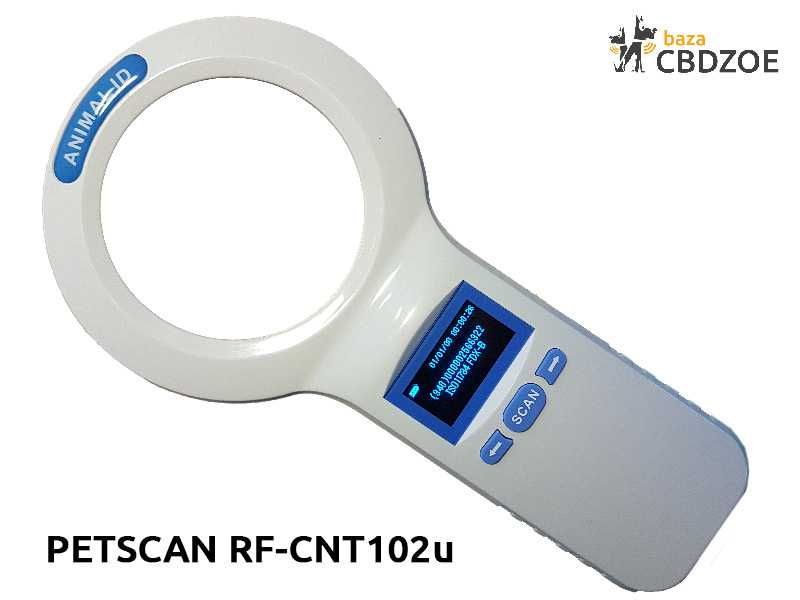 Czytnik mikroczipów PetScan FDX-B-RF-CNT102 od CBDZOE